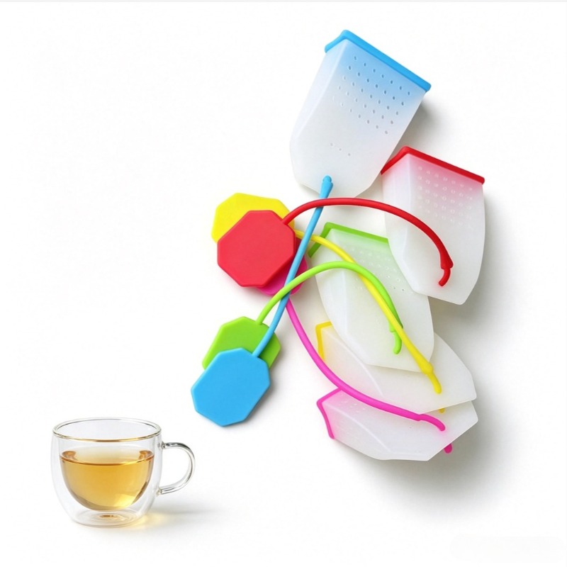 Loose Leaf Tea Infuser - 식품 등급 실리콘 차 인퓨저, 3팩