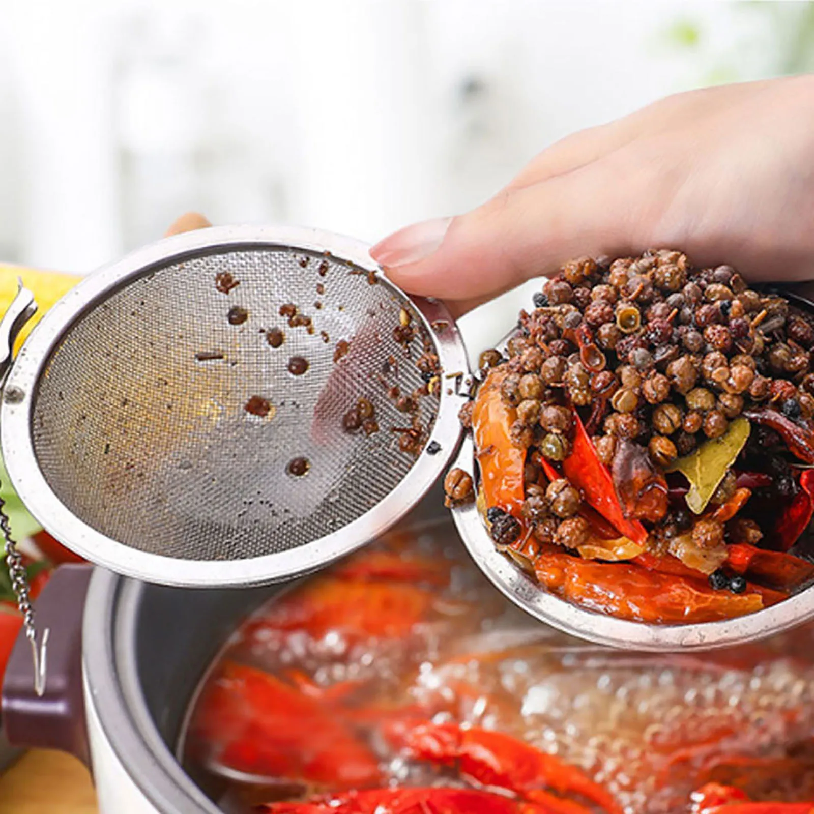 스테인리스 스틸 볼 메쉬 인퓨저 여과기, 차 필터 간격 - Loose Leaf Tea Infuser 리뷰 및 가격