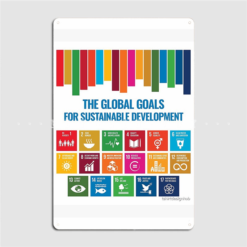 지속 가능한 개발 금속 사인 글로벌 목표, 시네마 주방 - Sustainable Living Walla Walla 리뷰 및 가격