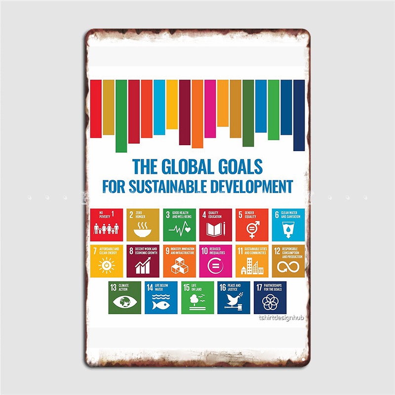 지속 가능한 개발 금속 사인 글로벌 목표, 시네마 주방 - Sustainable Living Walla Walla 리뷰 및 가격