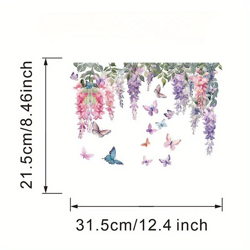 1PC 지속 가능한 PVC 나비 & 녹색 잎 벽 데칼- - Sustainable Living Walla Walla 리뷰 및 가격