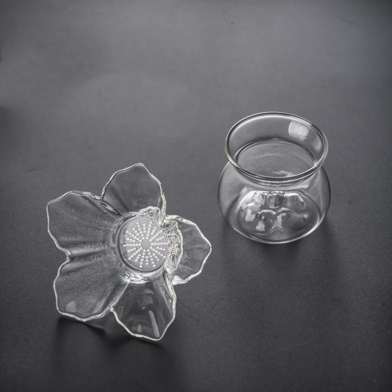 유리 차 여과기, 지지대 받침대 포함, 꽃 모양 패턴, - Loose Leaf Tea Infuser 리뷰 및 가격