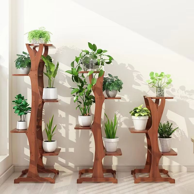대나무 식물 스탠드 모던 스타일 거실 화분 선반 3단  - Sustainable Living Is 리뷰 및 가격